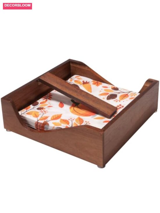 Other - Wooden Napkin Holder Farmhouse Flat Napkin Dispenser